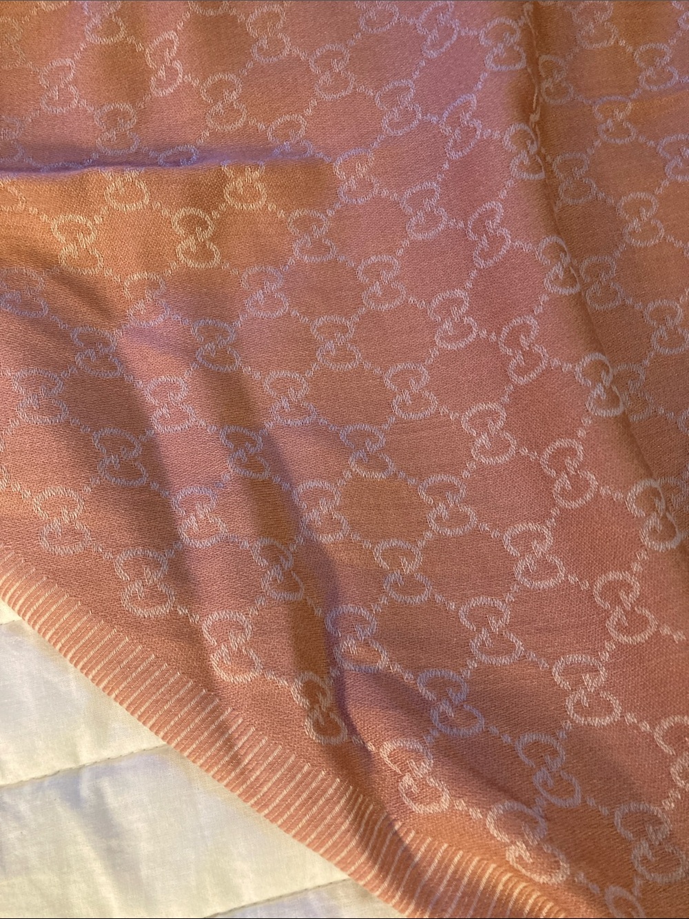 Gucci silk wool blend scarf / blanket